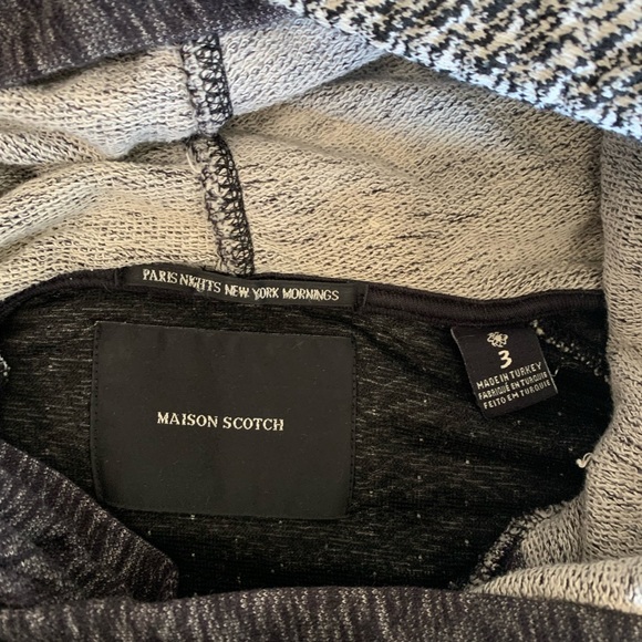 Maison Scotch Asymmetric Double Hoodie - Picture 7 of 7